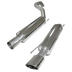 Piper exhaust Vauxhall Corsa D Turbo SRI- Cat Back System with centre silencer I,J,K2,S2, Piper Exhaust, TCOR22AS
